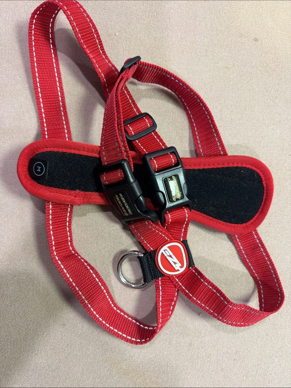 EzyDog Chest Plate Harness Red Medium